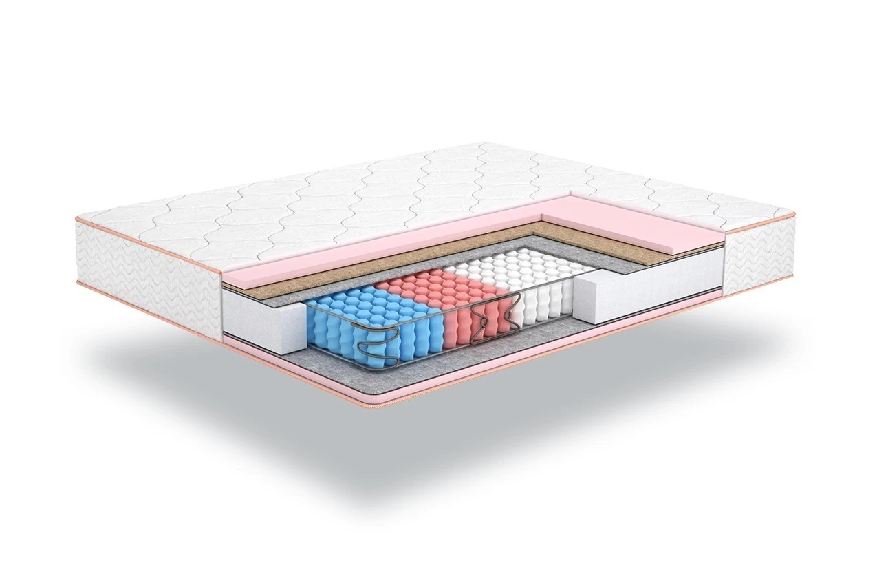 Матрац на незалежних пружинах Camelia+Kokos