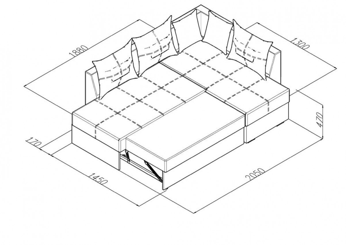 Угловой диван Benefit 11 в интернет-магазине