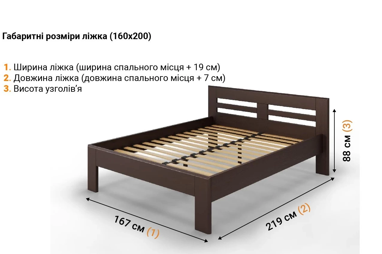 Деревянная кровать Нолина в інтернет-магазині