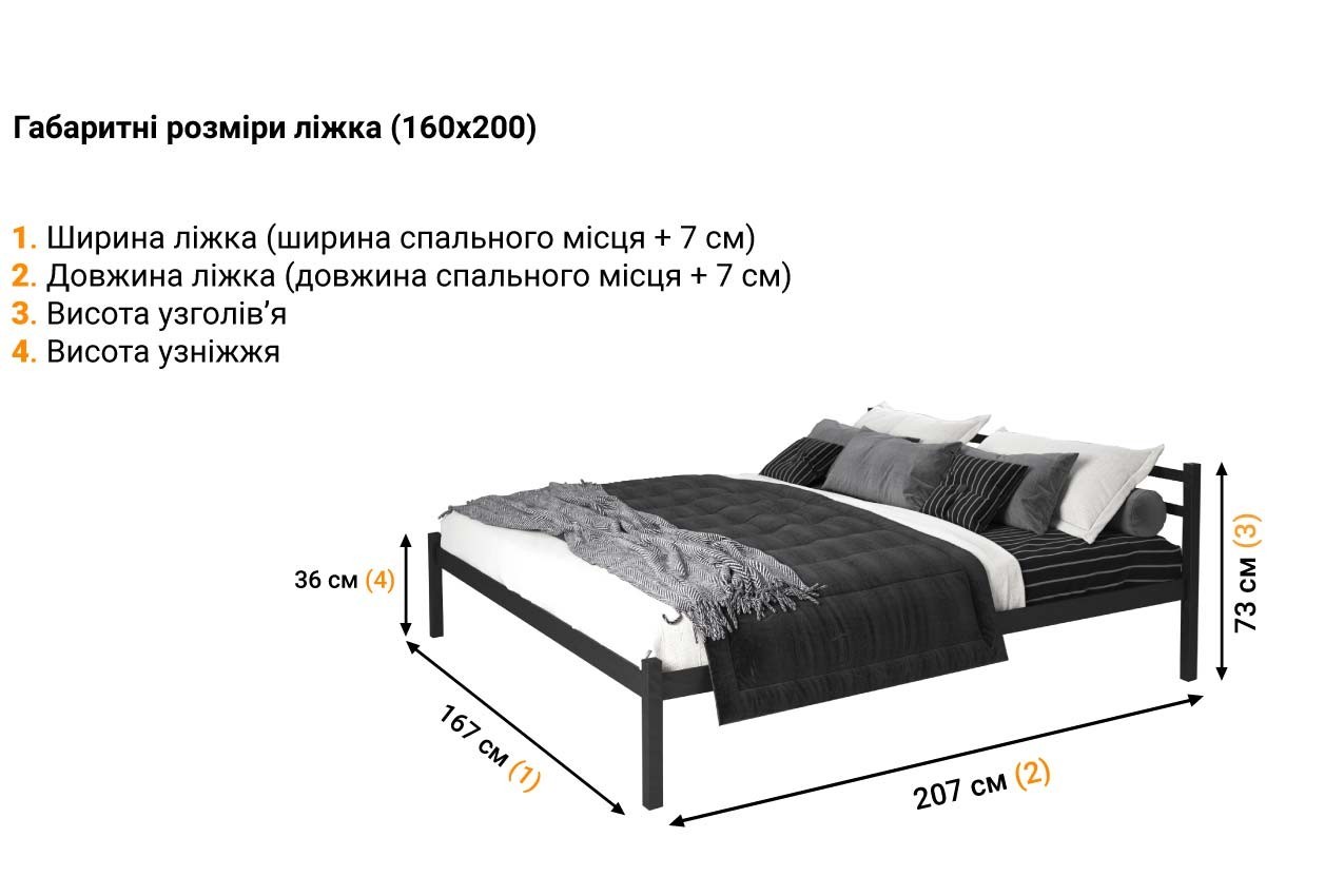 Металлическая кровать Фабер в Україні