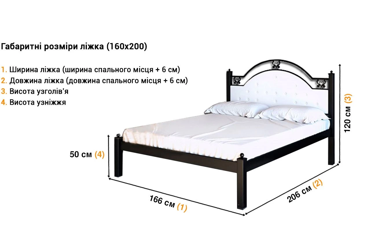 Металлическая кровать Эсмеральда недорого