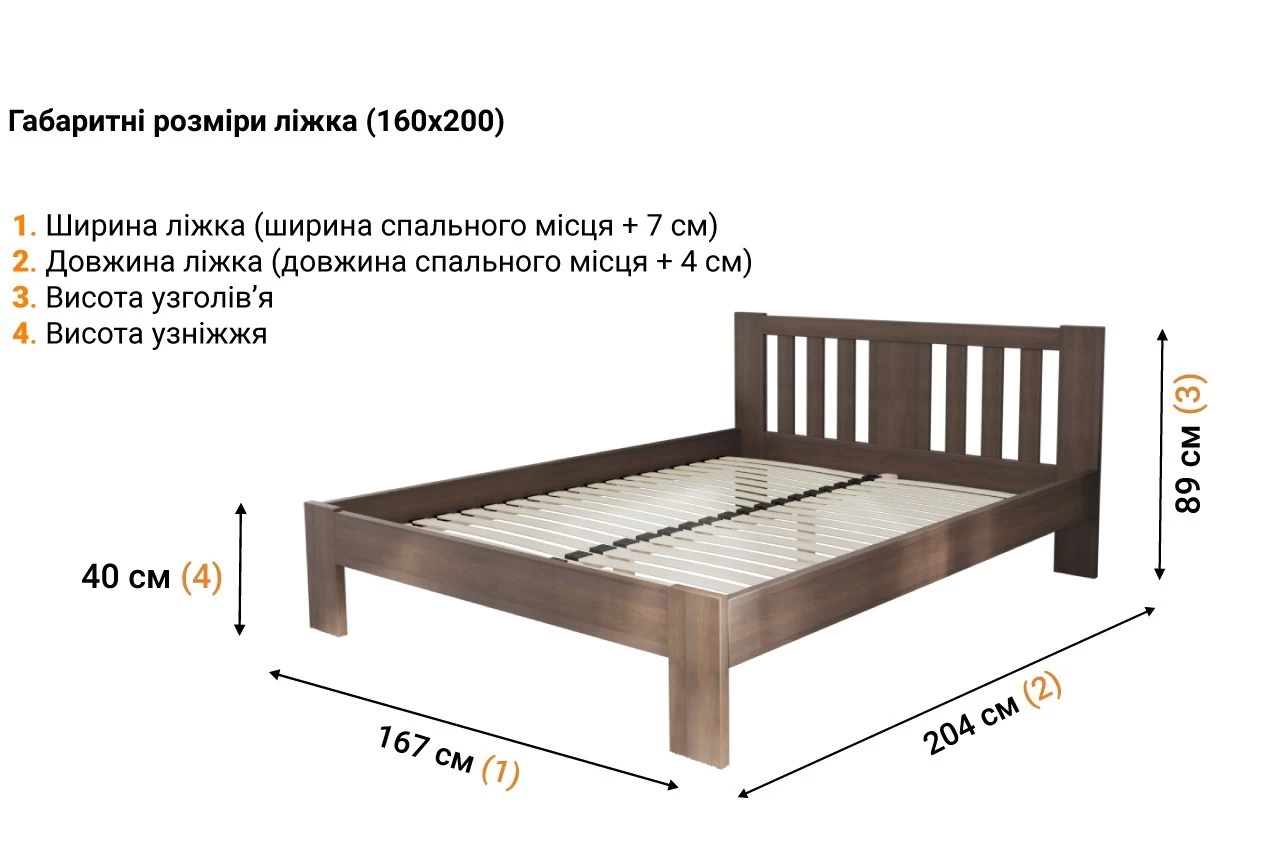 Дерев'яне ліжко Теріна в Украине