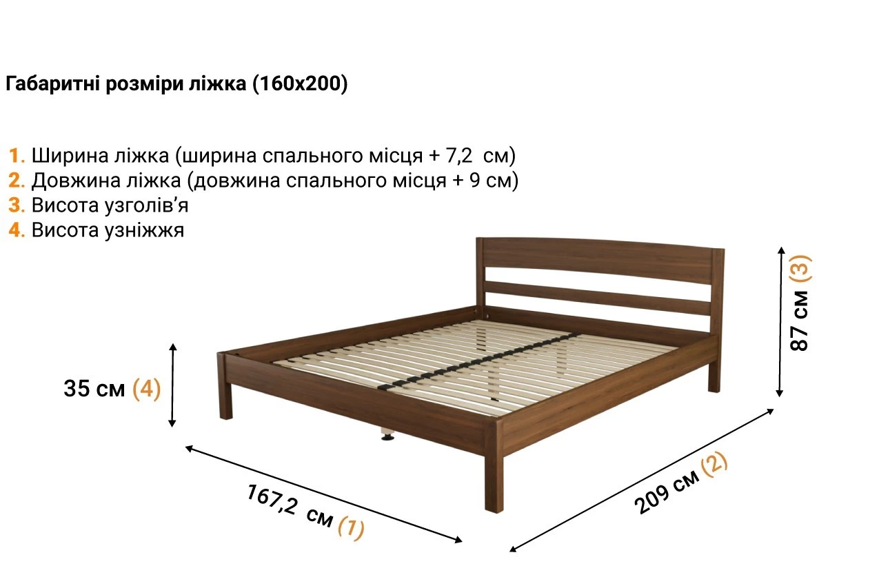 Деревянная кровать Ютта фото