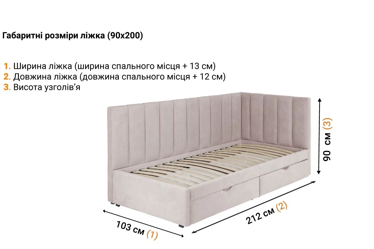 Мягкая кровать Фрида в интернет-магазине