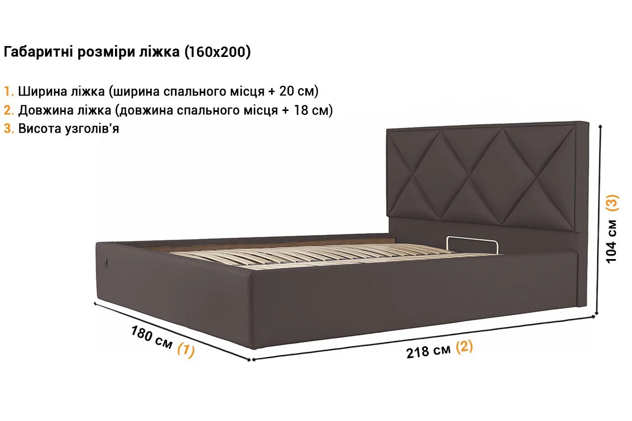 Мягкая кровать Лидс недорого