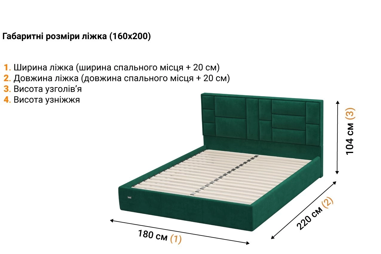 Мягкая кровать Таурус в Украине