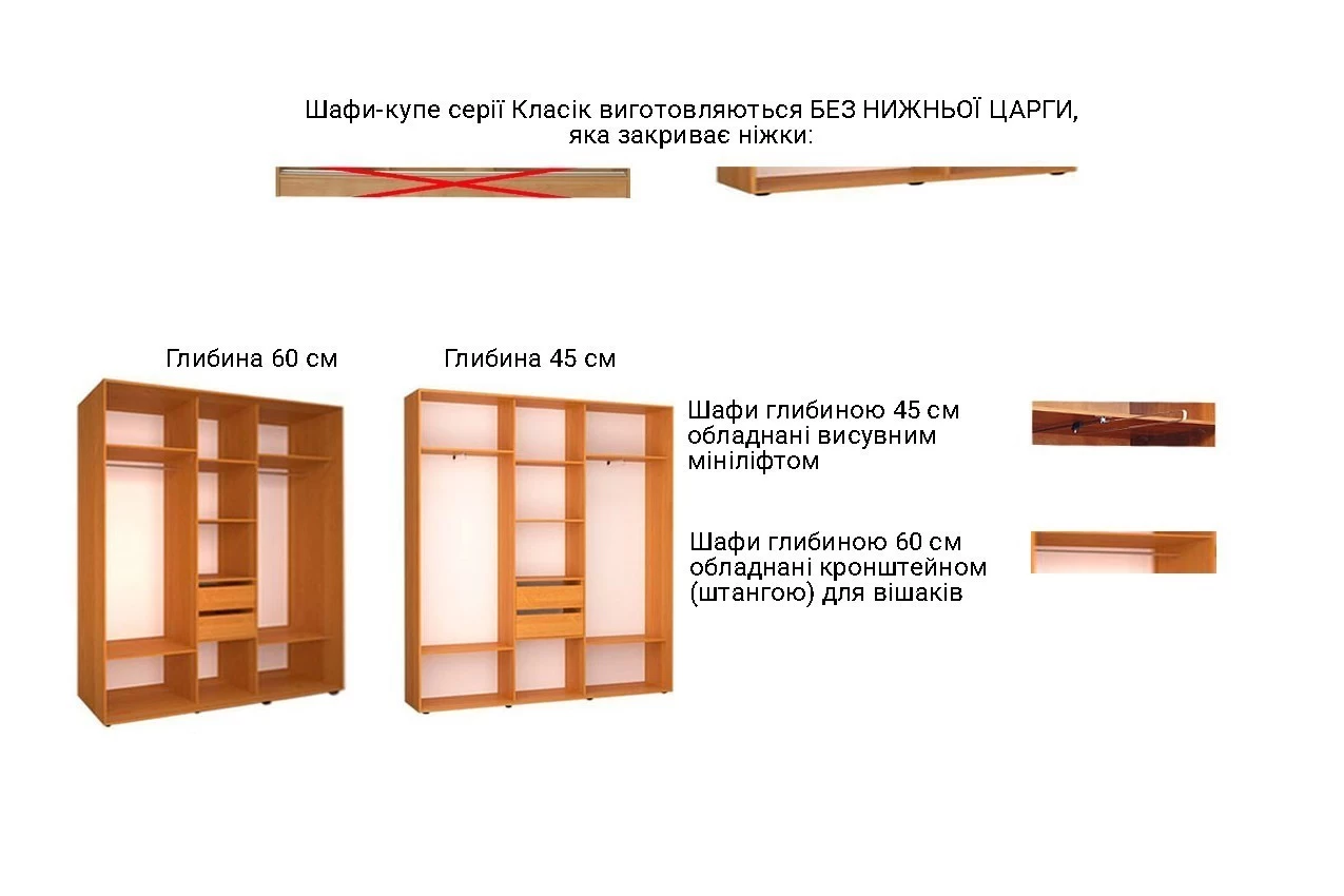 Трехдверный шкаф-купе Дагфинн Классик купить